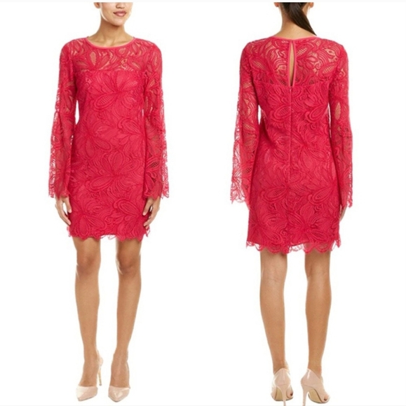 Trina Turk Lace Long Sleeve Dress - Picture 2 of 6